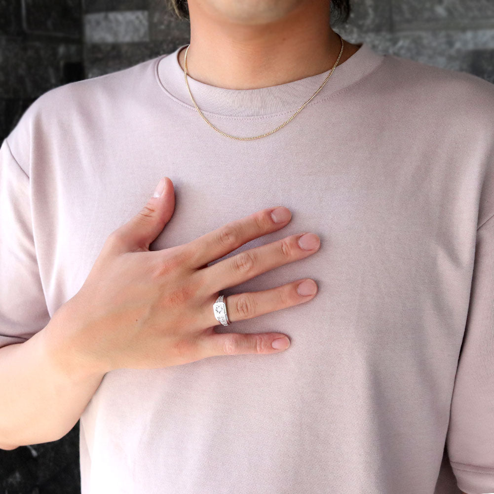 18金 ネックレス メンズ 喜平 中空 チェーンのみ K18 ゴールド チェーンネックレス 細い おしゃれ メンズネックレス  男性 シンプル 普段使い 父の日 (品番 kihei-050-k18-m)