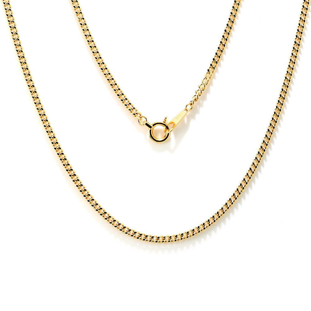 喜平 ネックレス 18金 中空 チェーン K18 ゴールド 2.0mm キヘイ メンズ レディース ネックレス シンプル ユニセックス 細い チェーン おしゃれ (品番 kihei-050-k18-l)