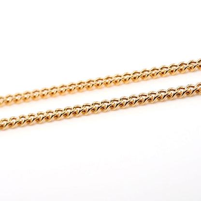 喜平 ネックレス 18金 中空 チェーン K18 ゴールド 2.0mm キヘイ メンズ レディース ネックレス シンプル ユニセックス 細い チェーン おしゃれ (品番 kihei-050-k18-l)