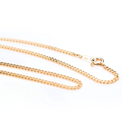 18金 ネックレス メンズ 喜平 中空 チェーンのみ K18 ゴールド チェーンネックレス 細い おしゃれ メンズネックレス  男性 シンプル 普段使い 父の日 (品番 kihei-050-k18-m)