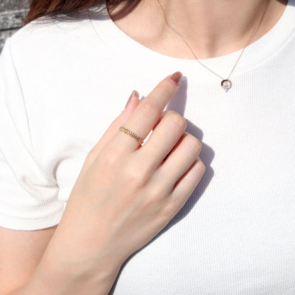 中空 指輪 チェーン K18 ビスマルク 喜平 イエローゴールド レディース メンズ 中空チェーン キヘイ K18YG ユニセックス 上品 シンプル 人気 (品番 kihei-bismarck-h-r-05-k18)