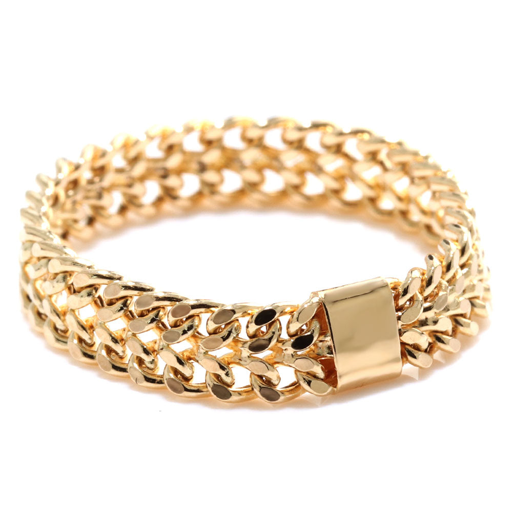 喜平 チェーン 指輪 K18 レディース ビスマルク 中空チェーン メンズ 18金 イエローゴールド キヘイ K18YG ユニセックス 上品 お揃い 人気 (品番 kihei-bismarck-h-r-06-k18)