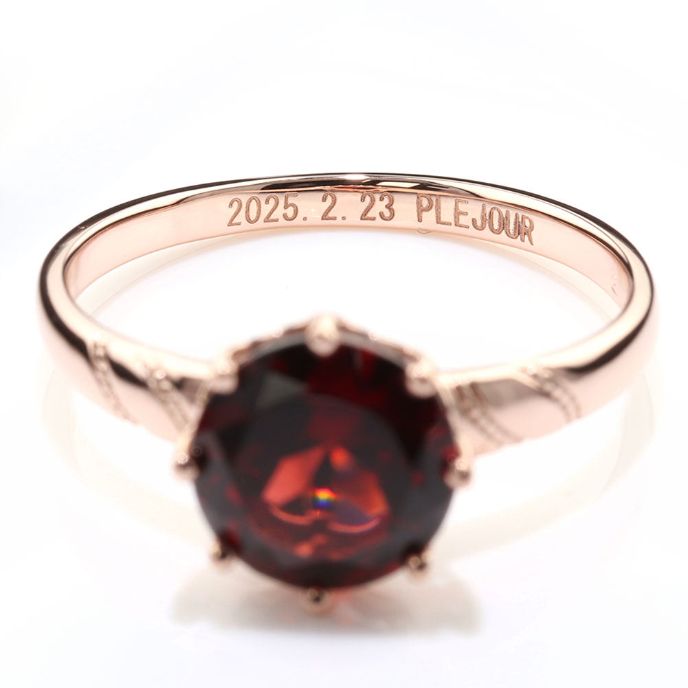 文字刻印 指輪 イニシャル メッセージ 刻印 リング 結婚指輪 マリッジリング 婚約指輪 アルファベット 【有料オプション】(品番 ring-20mozi)
