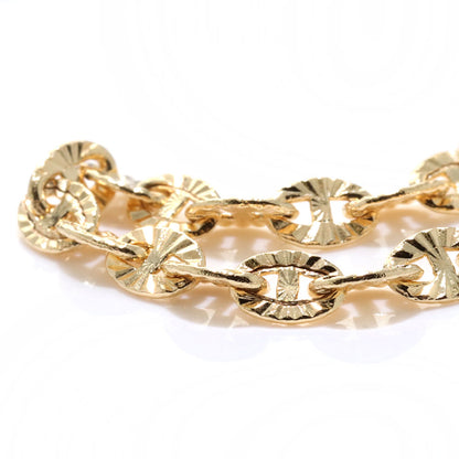 チェーンリング K18YG レディース メンズ ルナ 中空 指輪 K18 イエローゴールド ユニセックス エレガント 人気 キラキラ キレイ エイジレス (品番 luna-h-r-060-k18)