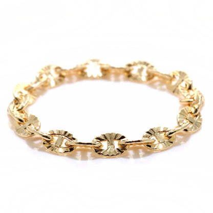 チェーンリング K18YG レディース メンズ ルナ 中空 指輪 K18 イエローゴールド ユニセックス エレガント 人気 キラキラ キレイ エイジレス (品番 luna-h-r-060-k18)