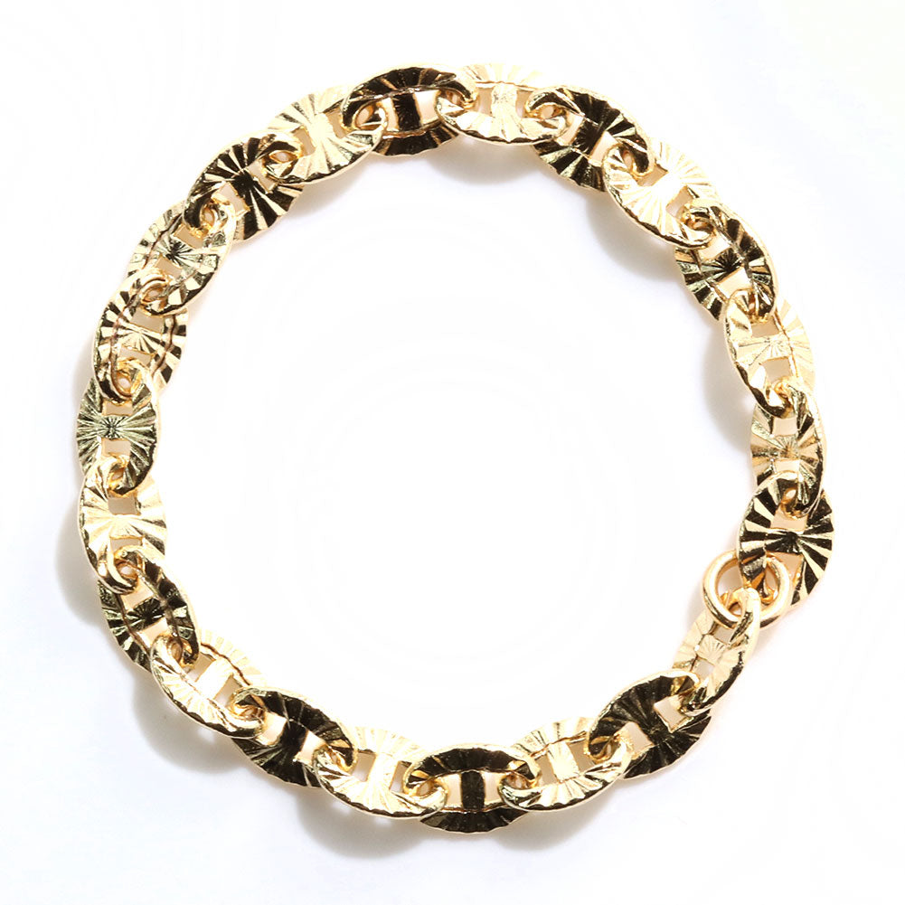 チェーンリング K18YG レディース メンズ ルナ 中空 指輪 K18 イエローゴールド ユニセックス エレガント 人気 キラキラ キレイ エイジレス (品番 luna-h-r-060-k18)