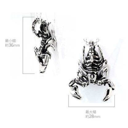 メンズ ペンダントトップ シルバー サソリ 蠍 サソリモチーフ スコーピオン シルバーアクセサリー sv925 ペンダント 男性 いかつめ ごつい (品番 m-0128)
