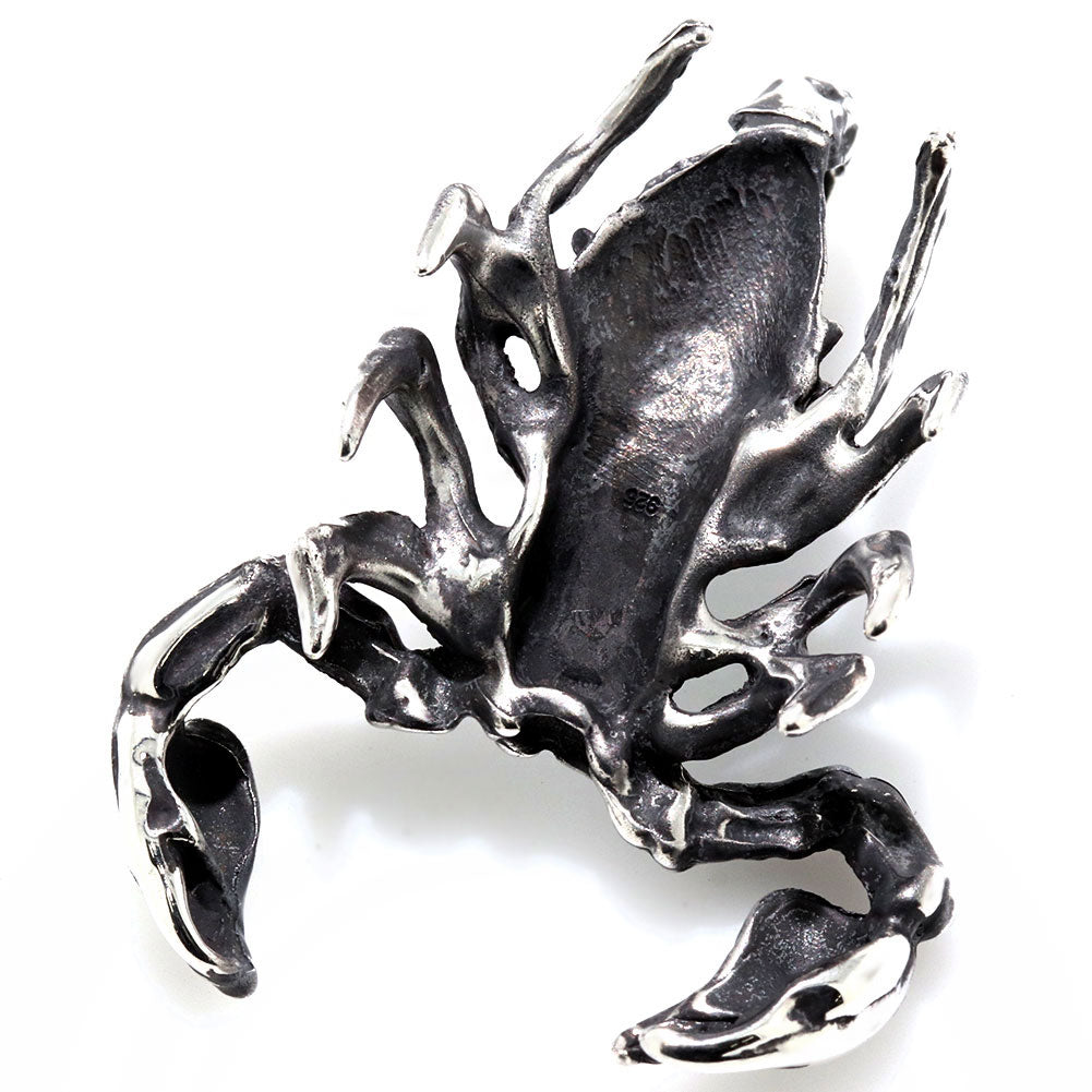 メンズ ペンダントトップ シルバー サソリ 蠍 サソリモチーフ スコーピオン シルバーアクセサリー sv925 ペンダント 男性 いかつめ ごつい (品番 m-0128)