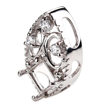 ペンダントトップ アンティーク調 スクエア 4mm 空枠 簡単 セミオーダー 蝶 10金 18金 プラチナ シルバー ペンダント ハート 女性 ギフト (品番 m-100-kw)