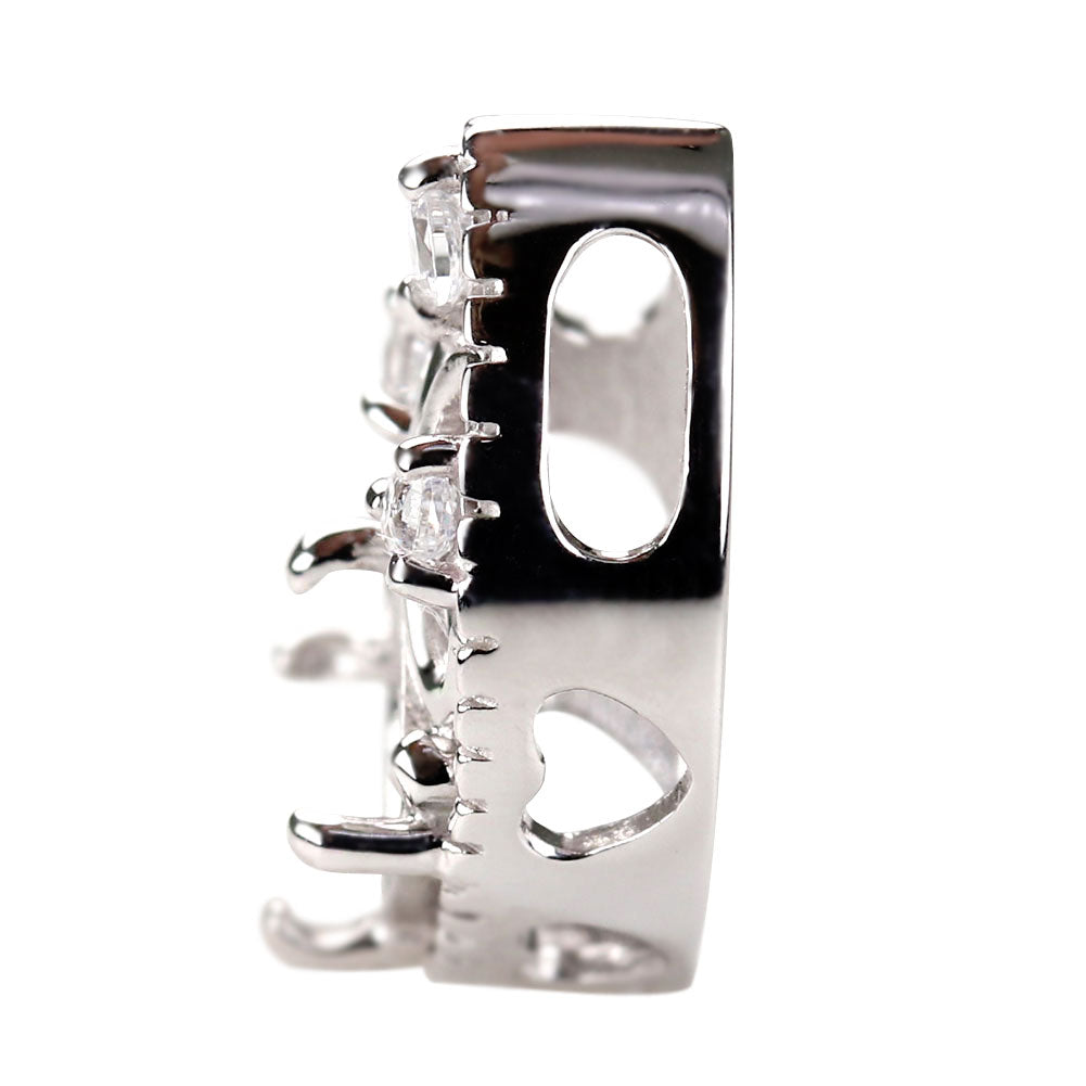 ペンダントトップ アンティーク調 スクエア 4mm 空枠 簡単 セミオーダー 蝶 10金 18金 プラチナ シルバー ペンダント ハート 女性 ギフト (品番 m-100-kw)