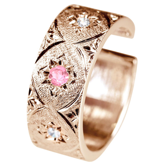 彫金イヤーカフ メンズ 星モチーフ スター 手彫り ゴールドカラー 片耳用 sv925 K10 K18 Pt900 ユニセックス ジュエリー (品番 me-0062-d-m)