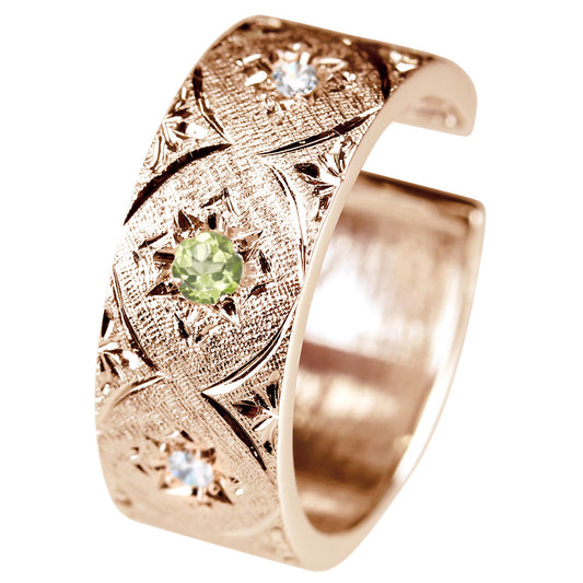 彫金イヤーカフ レディース 星モチーフ スター 手彫り ゴールドカラー イヤーカフ 片耳用 シルバー 10金 18金 プラチナ 華やか お揃い ペア おすすめ (品番 me-0062-d-l)