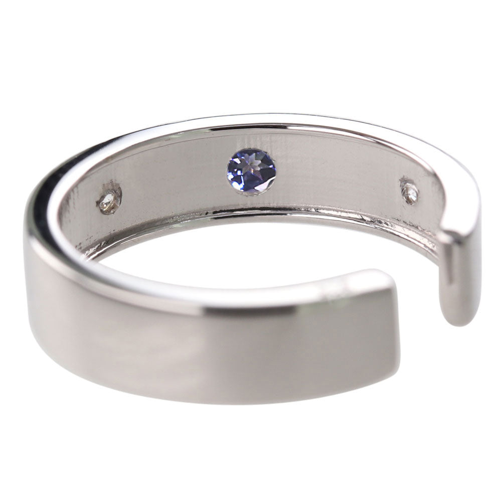 ベニトアイト イヤーカフ 片耳 彫金 希少石 ノンホールピアス ユニセックス K18 K10 Pt900 彫り フープ 彼女 彼氏 夫婦 記念日 ペア お揃い  (品番 me-0063-d-beni)