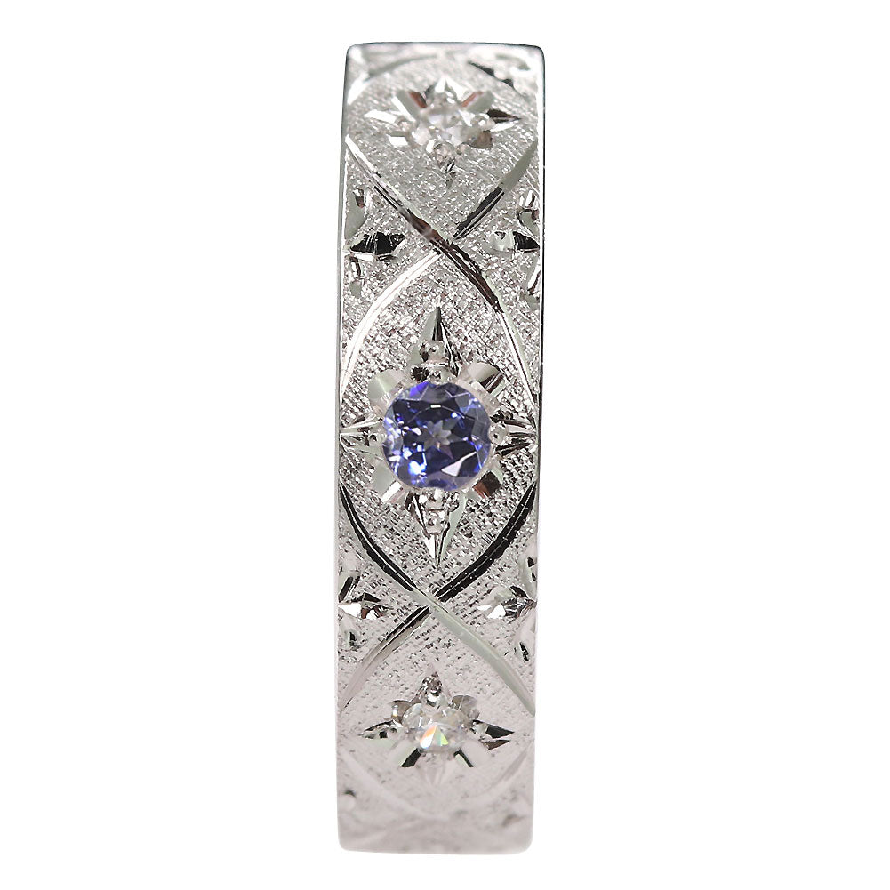 ベニトアイト イヤーカフ 片耳 彫金 希少石 ノンホールピアス ユニセックス K18 K10 Pt900 彫り フープ 彼女 彼氏 夫婦 記念日 ペア お揃い  (品番 me-0063-d-beni)