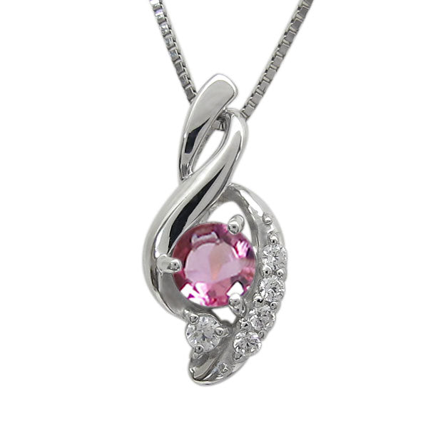 ペンダント レディース シルバー925 選べる誕生石 レディースネックレス ツイスト 10金 18金 プラチナ 天然石 華やか 大人 女性 エレガント (品番 mh-0227)