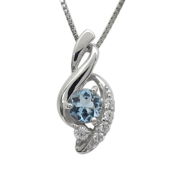 ペンダント レディース シルバー925 選べる誕生石 レディースネックレス ツイスト 10金 18金 プラチナ 天然石 華やか 大人 女性 エレガント (品番 mh-0227)