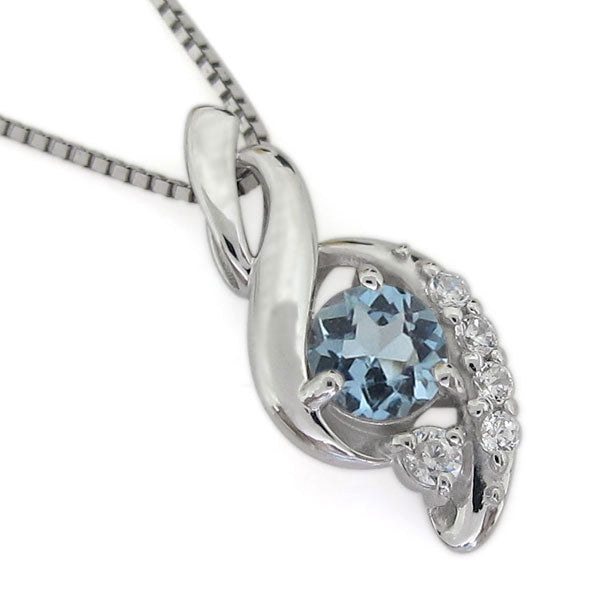 ペンダント レディース シルバー925 選べる誕生石 レディースネックレス ツイスト 10金 18金 プラチナ 天然石 華やか 大人 女性 エレガント (品番 mh-0227)