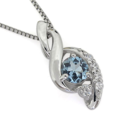 ペンダント レディース シルバー925 選べる誕生石 レディースネックレス ツイスト 10金 18金 プラチナ 天然石 華やか 大人 女性 エレガント (品番 mh-0227)