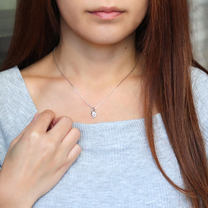 ペンダント レディース シルバー925 選べる誕生石 レディースネックレス ツイスト 10金 18金 プラチナ 天然石 華やか 大人 女性 エレガント (品番 mh-0227)