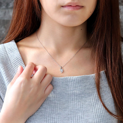 ペンダント レディース シルバー925 選べる誕生石 レディースネックレス ツイスト 10金 18金 プラチナ 天然石 華やか 大人 女性 エレガント (品番 mh-0227)