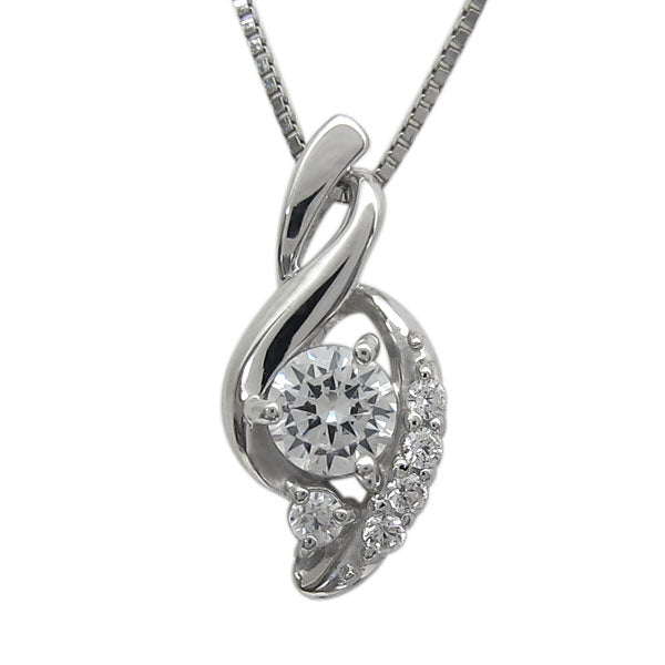 ペンダント レディース シルバー925 選べる誕生石 レディースネックレス ツイスト 10金 18金 プラチナ 天然石 華やか 大人 女性 エレガント (品番 mh-0227)