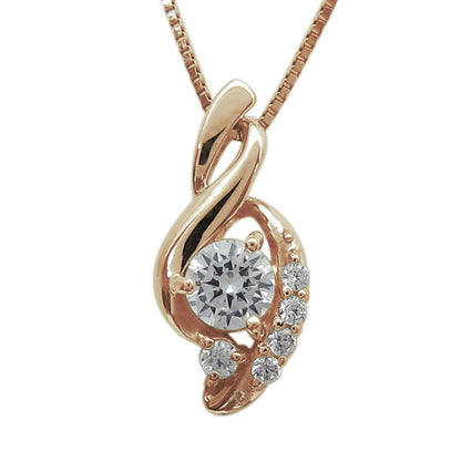 ペンダント レディース シルバー925 選べる誕生石 レディースネックレス ツイスト 10金 18金 プラチナ 天然石 華やか 大人 女性 エレガント (品番 mh-0227)