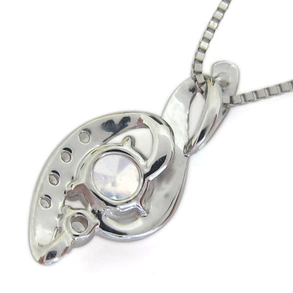 ペンダント レディース シルバー925 選べる誕生石 レディースネックレス ツイスト 10金 18金 プラチナ 天然石 華やか 大人 女性 エレガント (品番 mh-0227)