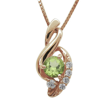 ペンダント レディース シルバー925 選べる誕生石 レディースネックレス ツイスト 10金 18金 プラチナ 天然石 華やか 大人 女性 エレガント (品番 mh-0227)