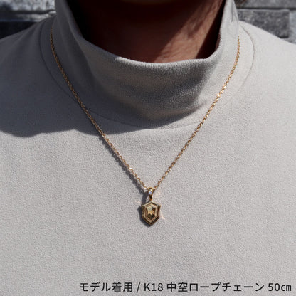 24金 ペンダントトップ メンズ 純金 K24 ネックレス トップのみ 誕生石 盾 シールド イニシャル 刻印 男性 大人 かっこいい 高級 特別 お祝い 資産 (品番 mh-0333-k24)