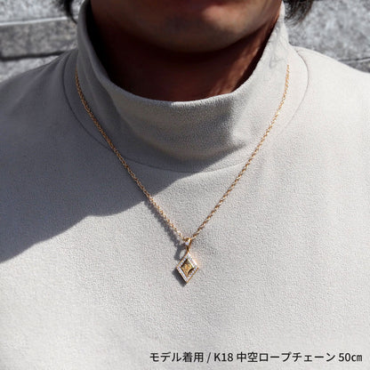 純金 24金 ペンダントトップ メンズ K24 イニシャル ネックレス トップのみ ひし形 選べる 誕生石 刻印 天然石 男性 特別 大人 かっこいい 高級 資産 (品番 mh-0343-k24-ph)