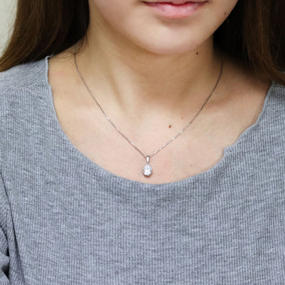 カスタム ジュエリー ペンダントトップ 空枠 枠 6×8mm ルース K18 K10 Pt900 SV925 華やか 上品 高級感 ミル オリジナル セミオーダー (品番 mh-0364-kw)