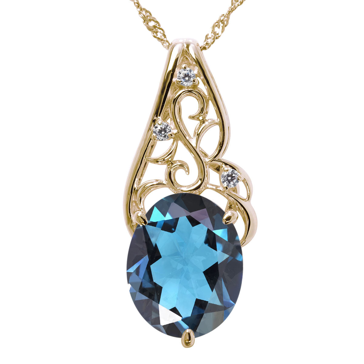大粒 天然石 オーバルカット ネックレス 8×10mm レディース ペンダント アラベスク 超大粒 SV925 K10 K18 PT900 選べる 綺麗 大ぶり 母 妻 女性 ギフト (品番 mh-0422)