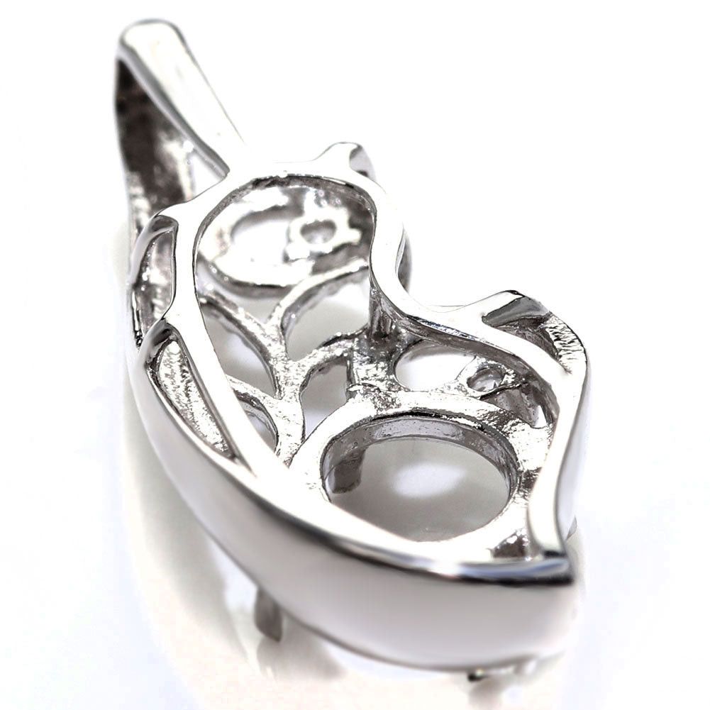 フェアリー ペンダントトップ 空枠 5mm 可愛い レディース セミオーダー 唐草 sv925 k10 k18 pt900 羽根 ミル調 透かし ふんわり おしゃれ ジュエリー (品番 mh-0426-kw)