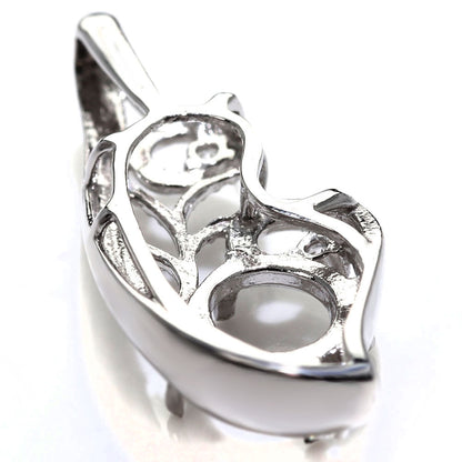 フェアリー ペンダントトップ 空枠 5mm 可愛い レディース セミオーダー 唐草 sv925 k10 k18 pt900 羽根 ミル調 透かし ふんわり おしゃれ ジュエリー (品番 mh-0426-kw)