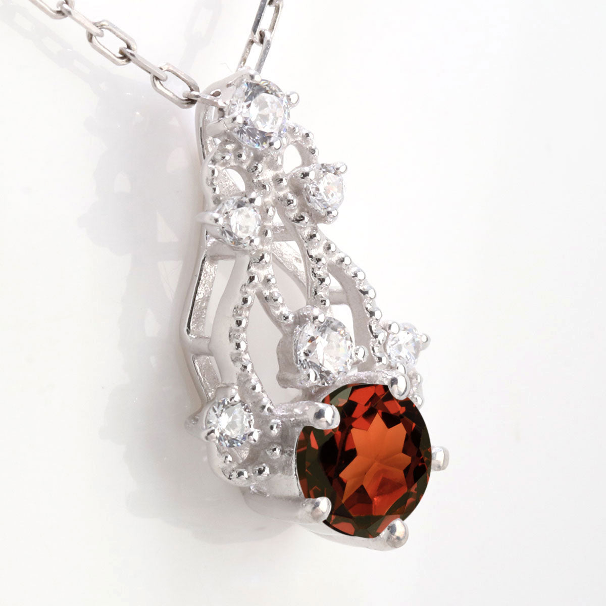 レディース ネックレス 透かし ミル SV925 K10 K18 Pt900 ダイヤモンド 綺麗 おすすめ 女性 エレガント オリジナル ジュエリー 手作り 工房直販 (品番 mh-0429)