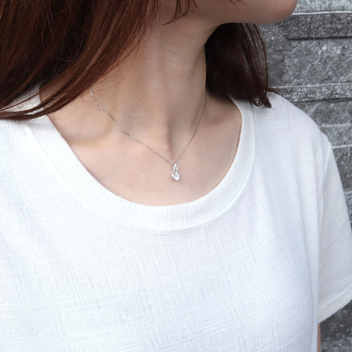 レディース ネックレス 透かし ミル SV925 K10 K18 Pt900 ダイヤモンド 綺麗 おすすめ 女性 エレガント オリジナル ジュエリー 手作り 工房直販 (品番 mh-0429)