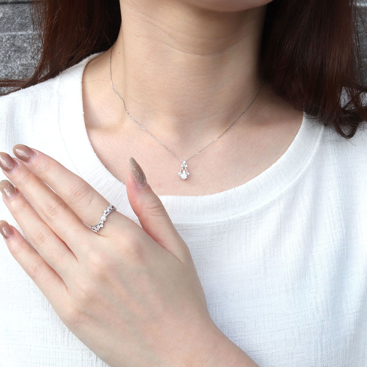 プラチナ ネックレス レディース ダイヤモンド 0.25ct 鑑定書付き 18金 選べる クラリティ 透かし ミル 上品 誕生日 記念日 プレゼント おすすめ (品番 mh-0429-4-cgl)