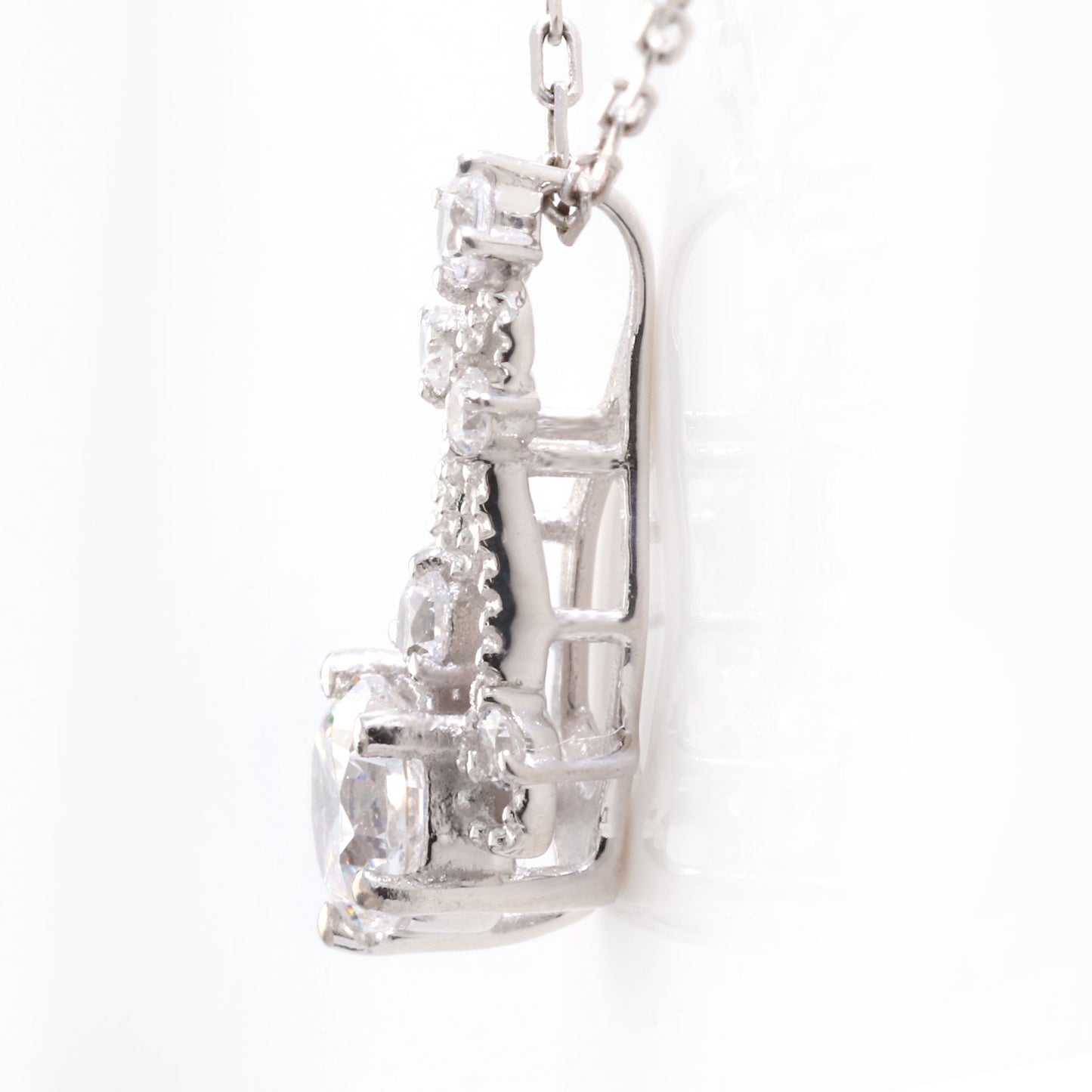 プラチナ ネックレス レディース ダイヤモンド 0.25ct 鑑定書付き 18金 選べる クラリティ 透かし ミル 上品 誕生日 記念日 プレゼント おすすめ (品番 mh-0429-4-cgl)
