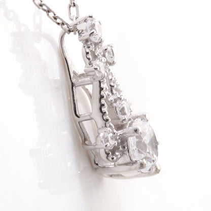 プラチナ ネックレス レディース ダイヤモンド 0.25ct 鑑定書付き 18金 選べる クラリティ 透かし ミル 上品 誕生日 記念日 プレゼント おすすめ (品番 mh-0429-4-cgl)