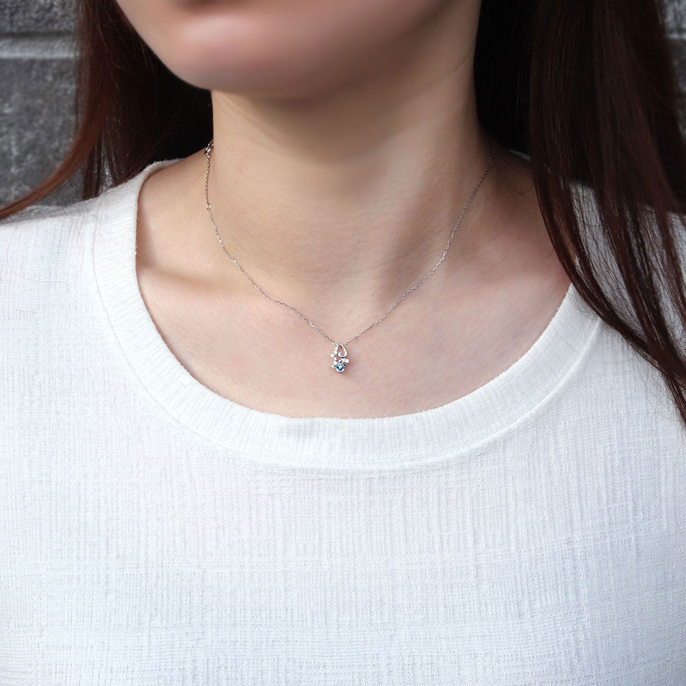 レディース フラワー ネックレス K18 選べるカラー 上品 華やか ペンダント 小花 SV925 K10 Pt900 人気 女性 大人 特別な日 クリスマス 日本製 (品番 mh-0430)
