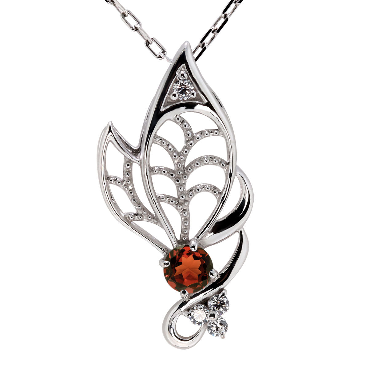 蝶モチーフ ネックレス レディース 誕生石 透かし 可憐 SV925 K10 K18 Pt900 選べるカラー ペンダント 羽 バタフライ 人気 女性 大人 華やか おしゃれ (品番 mh-0433)