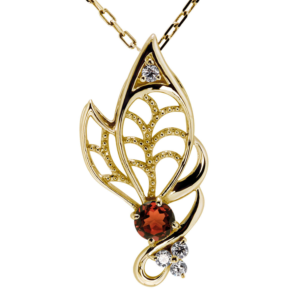 蝶モチーフ ネックレス レディース 誕生石 透かし 可憐 SV925 K10 K18 Pt900 選べるカラー ペンダント 羽 バタフライ 人気 女性 大人 華やか おしゃれ (品番 mh-0433)