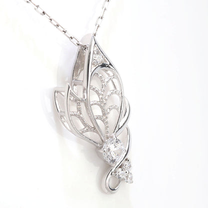 蝶モチーフ ネックレス レディース 誕生石 透かし 可憐 SV925 K10 K18 Pt900 選べるカラー ペンダント 羽 バタフライ 人気 女性 大人 華やか おしゃれ (品番 mh-0433)