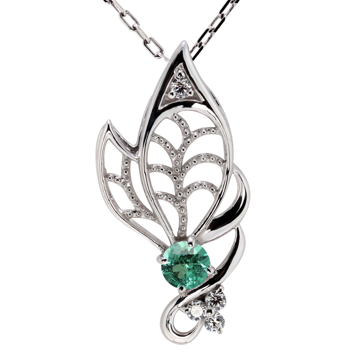 蝶モチーフ ネックレス レディース 誕生石 透かし 可憐 SV925 K10 K18 Pt900 選べるカラー ペンダント 羽 バタフライ 人気 女性 大人 華やか おしゃれ (品番 mh-0433)