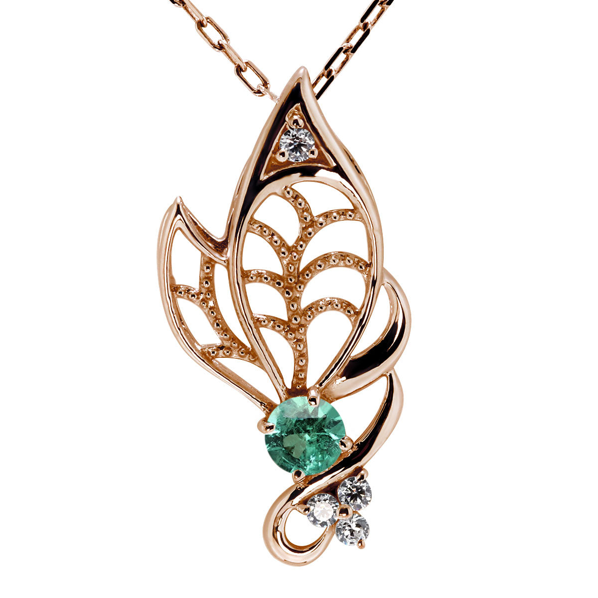 蝶モチーフ ネックレス レディース 誕生石 透かし 可憐 SV925 K10 K18 Pt900 選べるカラー ペンダント 羽 バタフライ 人気 女性 大人 華やか おしゃれ (品番 mh-0433)