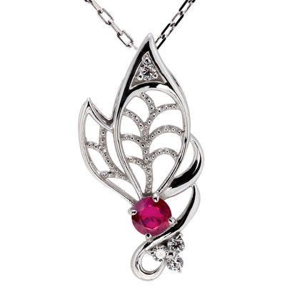 蝶モチーフ ネックレス レディース 誕生石 透かし 可憐 SV925 K10 K18 Pt900 選べるカラー ペンダント 羽 バタフライ 人気 女性 大人 華やか おしゃれ (品番 mh-0433)