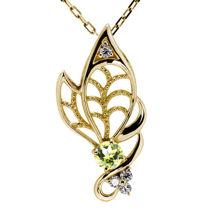 蝶モチーフ ネックレス レディース 誕生石 透かし 可憐 SV925 K10 K18 Pt900 選べるカラー ペンダント 羽 バタフライ 人気 女性 大人 華やか おしゃれ (品番 mh-0433)