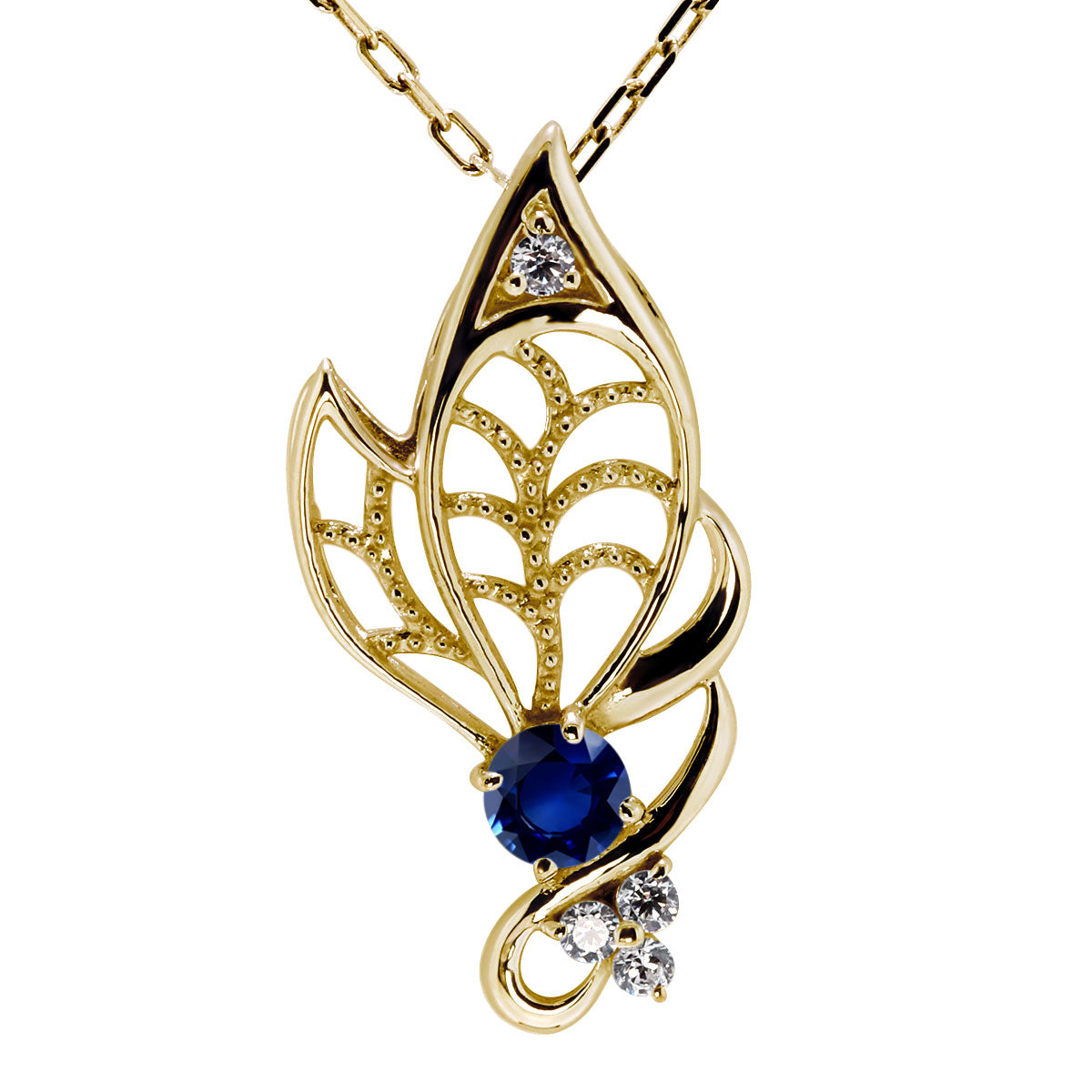 蝶モチーフ ネックレス レディース 誕生石 透かし 可憐 SV925 K10 K18 Pt900 選べるカラー ペンダント 羽 バタフライ 人気 女性 大人 華やか おしゃれ (品番 mh-0433)