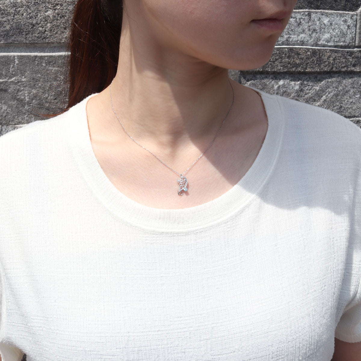 バタフライ ネックレス レディース 透かし 誕生石 ミルグレイン 蝶 キラキラ アラベスク K10 K18 Pt900 SV925 曲線 上品 大人女子 可愛い デート (品番 mh-0434)