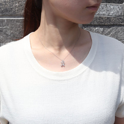 バタフライ ネックレス レディース 透かし 誕生石 ミルグレイン 蝶 キラキラ アラベスク K10 K18 Pt900 SV925 曲線 上品 大人女子 可愛い デート (品番 mh-0434)